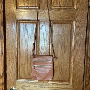 🦋3 for $10🦋 Brown Fake Leather Crossbody Bag